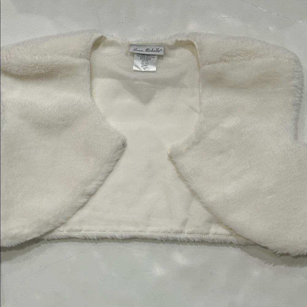 Jona Michelle Ivory Dress with Gold Snowflake Accents - Picture 7 of 10